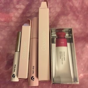 NWT🍒GLOSSIER-Lash Slick,Boy Brow & Cloud Paint